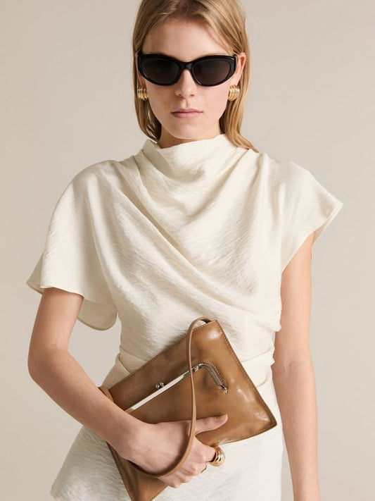 Extended Sleeves Draped Top