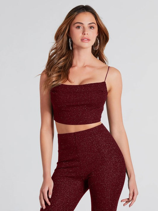 Shoulder Straps Crop Top