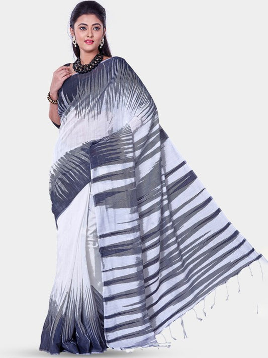 Printed Handloom Ikat Saree