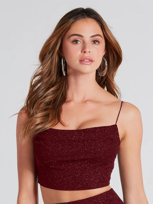 Shoulder Straps Crop Top