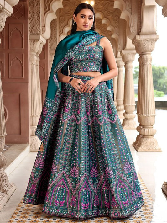 Ready to Wear Lehenga & Unstitched Blouse With Dupatta