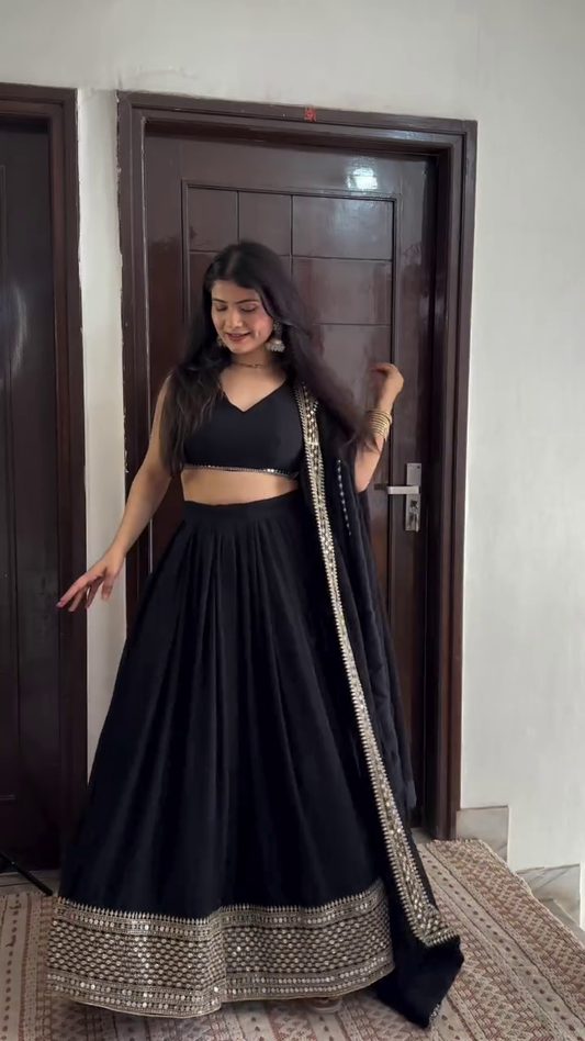 Fancy Satin Lehenga Choli