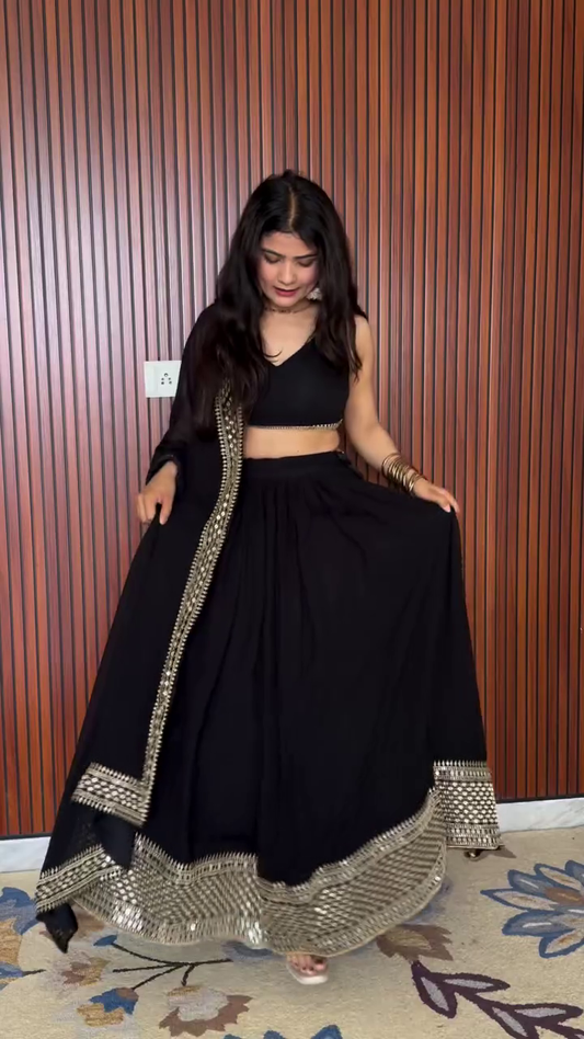Fancy Satin Lehenga Choli