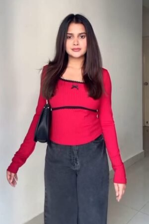 Red Long-Sleeve Tee